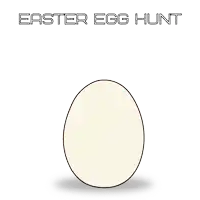 a drawing of a hamster in an egg with the words easter egg hunt below it