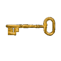 a drawing of a key with a cross carved into it