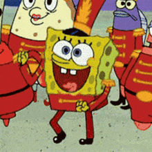 a group of cartoon characters including spongebob squarepants and patrick star