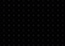 a black background with a pattern of letters g on it