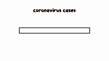 a red loading bar with the words `` coronavirus cases '' written on it .