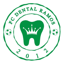 a logo for fc dental ramos with a tooth with a crown on it