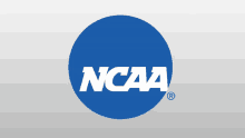 a blue circle with the word ncaa written inside of it