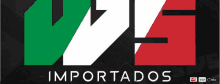 a green white and red logo with the words importados below it