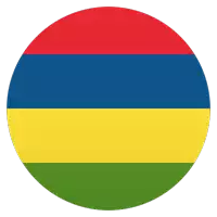 a circle with a red blue yellow and green flag on it