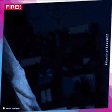 a poster for a movie called fire shows a child in the dark