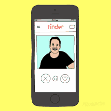 shrek is shown on the tinder app on a phone