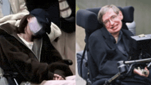 a woman in a wheelchair next to a man in a suit and tie