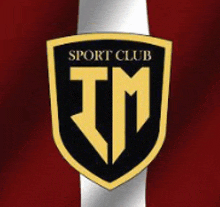 the logo for the sport club tm is on a red and white background .