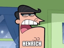 henrich is a cartoon character from fairly odd parents with a big mouth .