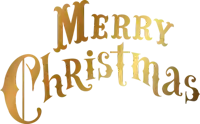 a gold colored merry christmas sign with a white background