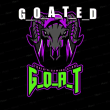 a logo for the goated gaming clan with a ram 's head