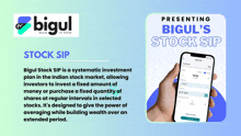 an advertisement for bigul 's stock sip is shown