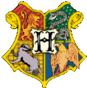 a harry potter crest with the letter h in the middle