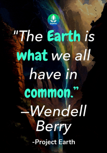 the earth is what we all have in common written by wendell berry