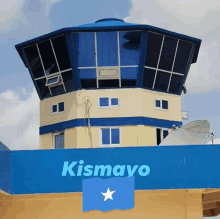 a building with the word kismayo written on it