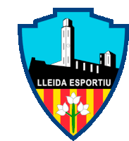 a logo for lleida esportiu shows a castle and flowers