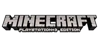 the logo for minecraft playstation 3 edition is shown on a white background