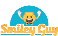 a logo for smiley guy shows a smiley face