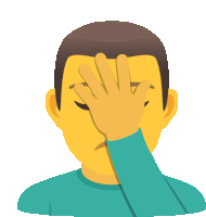 a man covering his face with his hand while wearing a green shirt