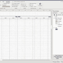 a screenshot of a timetable for the month of may