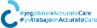 a blue and white logo that says jegjobberiaccuratecare