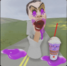 a cartoon of a man drinking a milkshake that says whirlpool