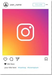 a picture of a user 's instagram page with a camera icon