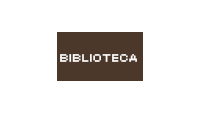 a brown box with the word biblioteca written on it .