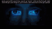 a screenshot of jarvis go to gifs search bar and search up jarvis