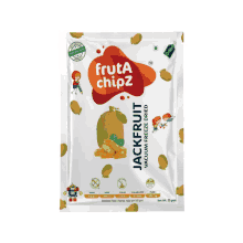 a bag of jackfruit vacuum freeze dried fruta chips