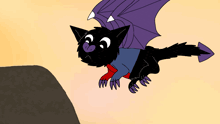 a cartoon drawing of a bat with a heart shaped nose
