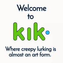 a sign that says welcome to kik on it