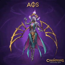 an ad for champions ascension shows a skeleton