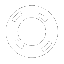 a black and white drawing of a life preserver with a circle in the middle .