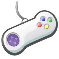 a cartoon illustration of a video game controller