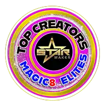 a logo for top creators magic8 elites