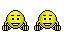 a pixel art smiley face is giving a thumbs up .