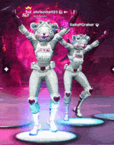 chriszilla1123 and saltyfcraker standing next to each other