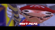 a picture of a cartoon character with the words " do n't meme "