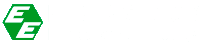 the letter e is in a green hexagon on a white background