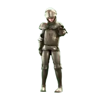 a statue of a knight in armor with a helmet on