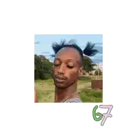 a picture of a man with a crown and the number 67