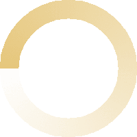 a yellow circle with a white stripe in the middle of it