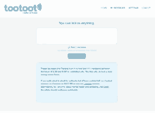 a screenshot of a website that says tootoot on it