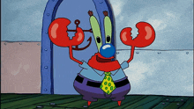 a cartoon character from spongebob squarepants wearing a tie