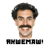 a picture of a man with a mustache and the words " akuemash " below him