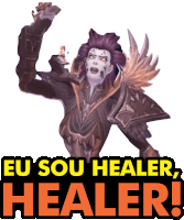 a sticker that says eu sou healer on it