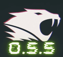 a logo for o.s.s. with a white lion