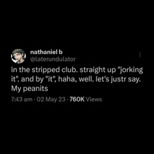 Peanits In The Stripped Club Meme